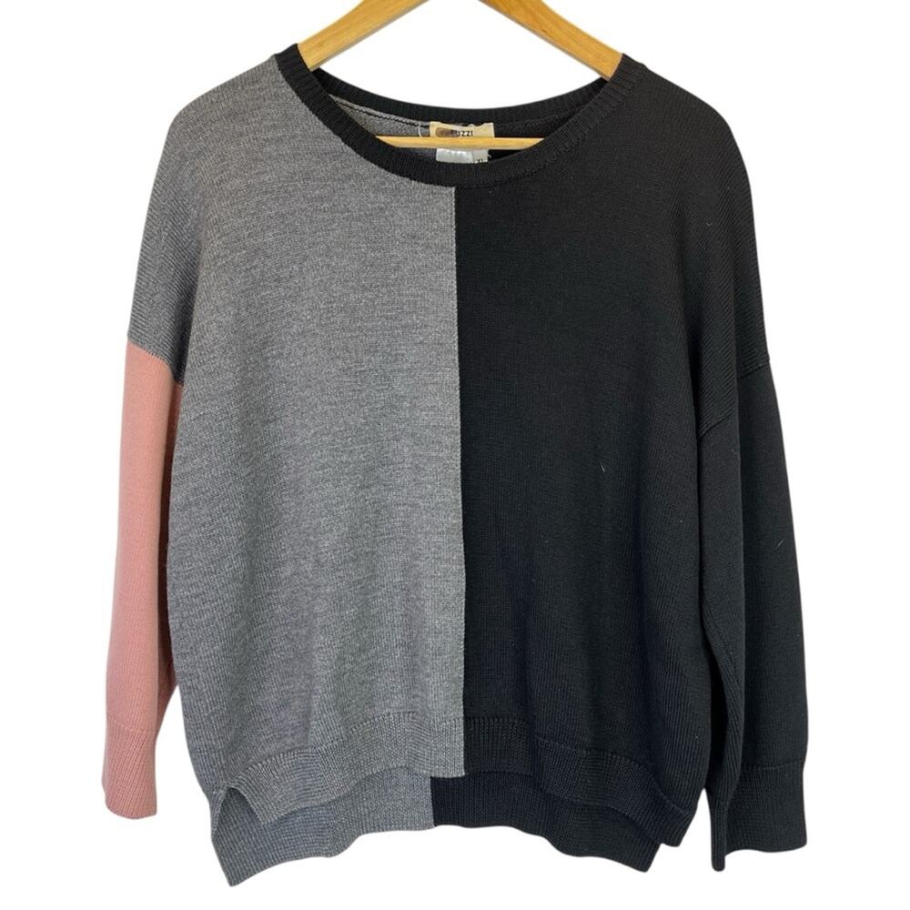 Fuzzi Colorblock Crew Neck Sweater multicolor - XL - Picture 3 of 11